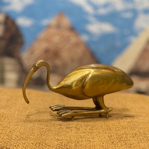 Ibis Thoth statue made from Brass, Egyptian Ibis bird, God Thoth Ibis form, Made In Egypt, Mother&#39;s Day Gift