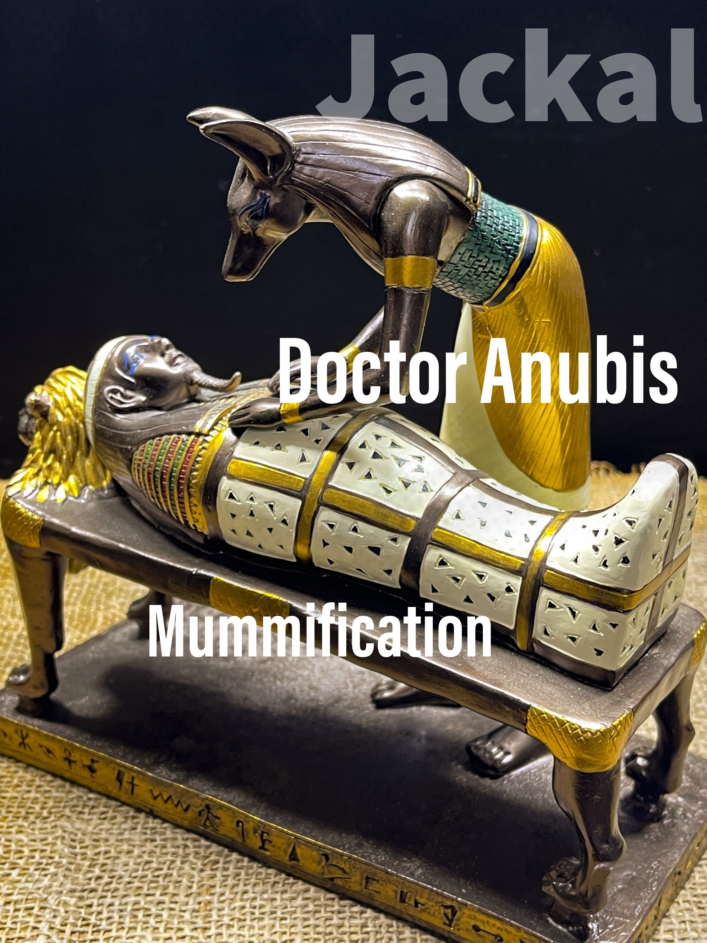 古代エジプトの神アヌビス像、ツタンカーメンのミイラ化過程 - Etsy 日本