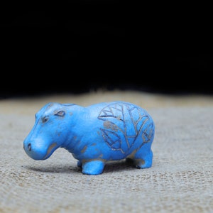 Egyptian Hippopotamus figurine, Made in Egypt with Care & Love