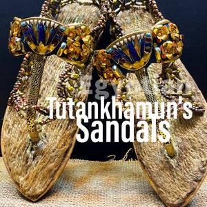 King Tutankhamun Collection, Tutankhamun&#39;s artifact, King Tutankhamun&#39;s sandals.
