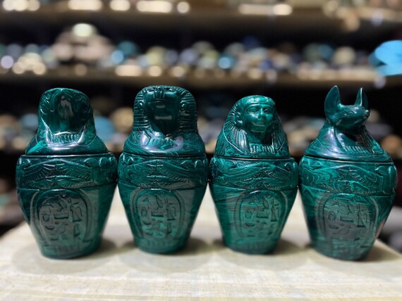 古代エジプトのカノプス壺、エジプトの古代カノプス壺 キャノピー壺