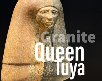 Granitsten Ushabti, egyptisk Ushabti, Handgjord Ushabti, Queen Tuya, Muat-Tuya
