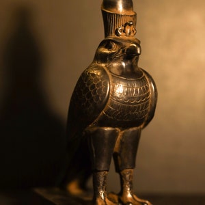 Glorious Egyptian God Horus statue, God horus god of the sky.
