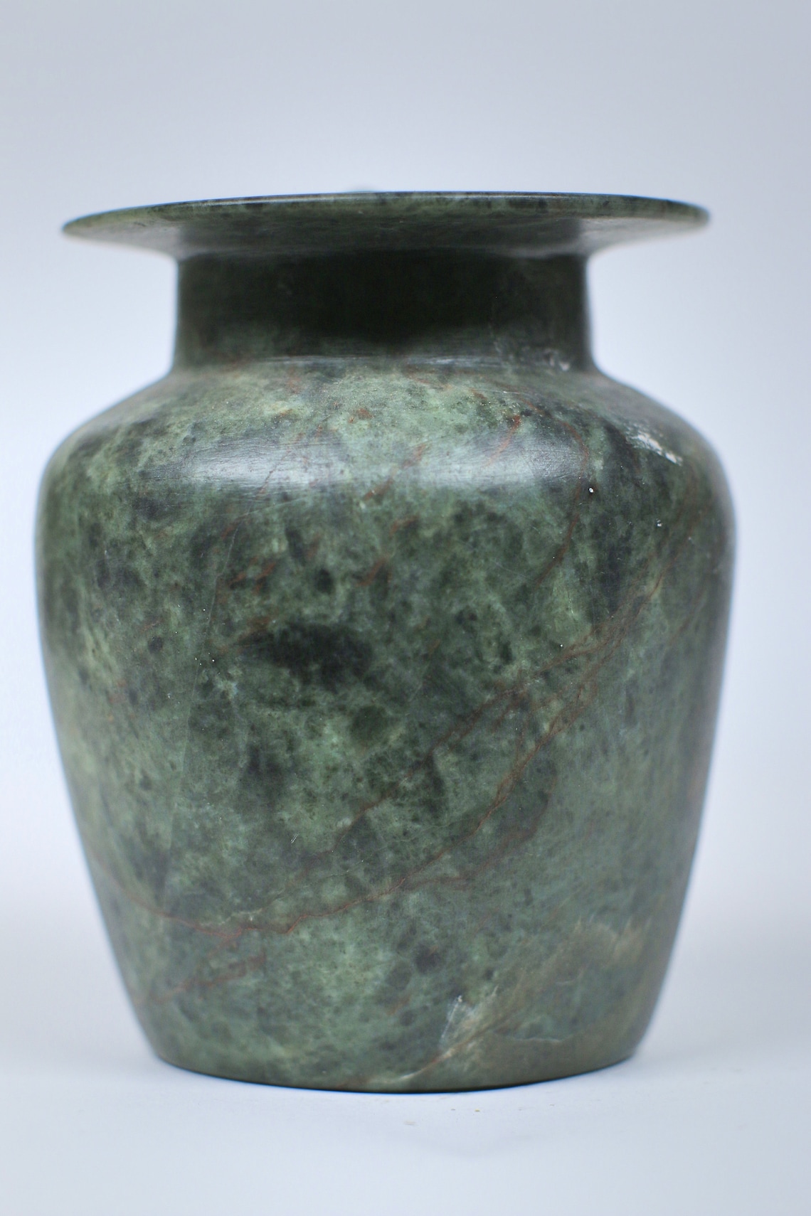 Elegant Green ALABASTER Vase can be used as a candleholder Etsy