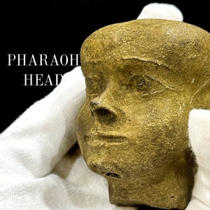 Rare Piece Of Art An Ancient Egyptian Pharaoh Head - Made In Egypt
