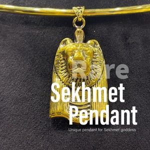 Goddess Sekhmet Pendant, Pendant for Sekhmet, Sekhmet Necklace.