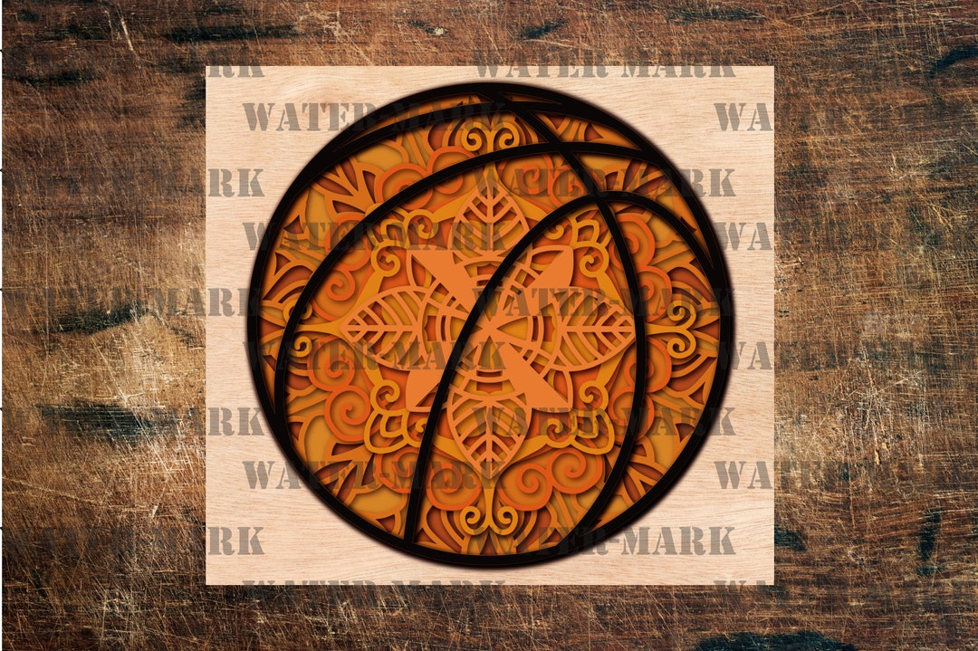 Layered Mandala Basketball Digital Design File K40 Etsy