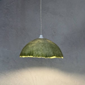 ONDÉE hanglamp van groene viltwol