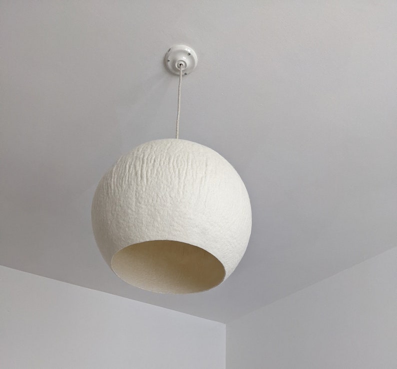 Lámpara colgante COCON CARESSE de lana afieltrada - conjunto de lámparas imagen 7