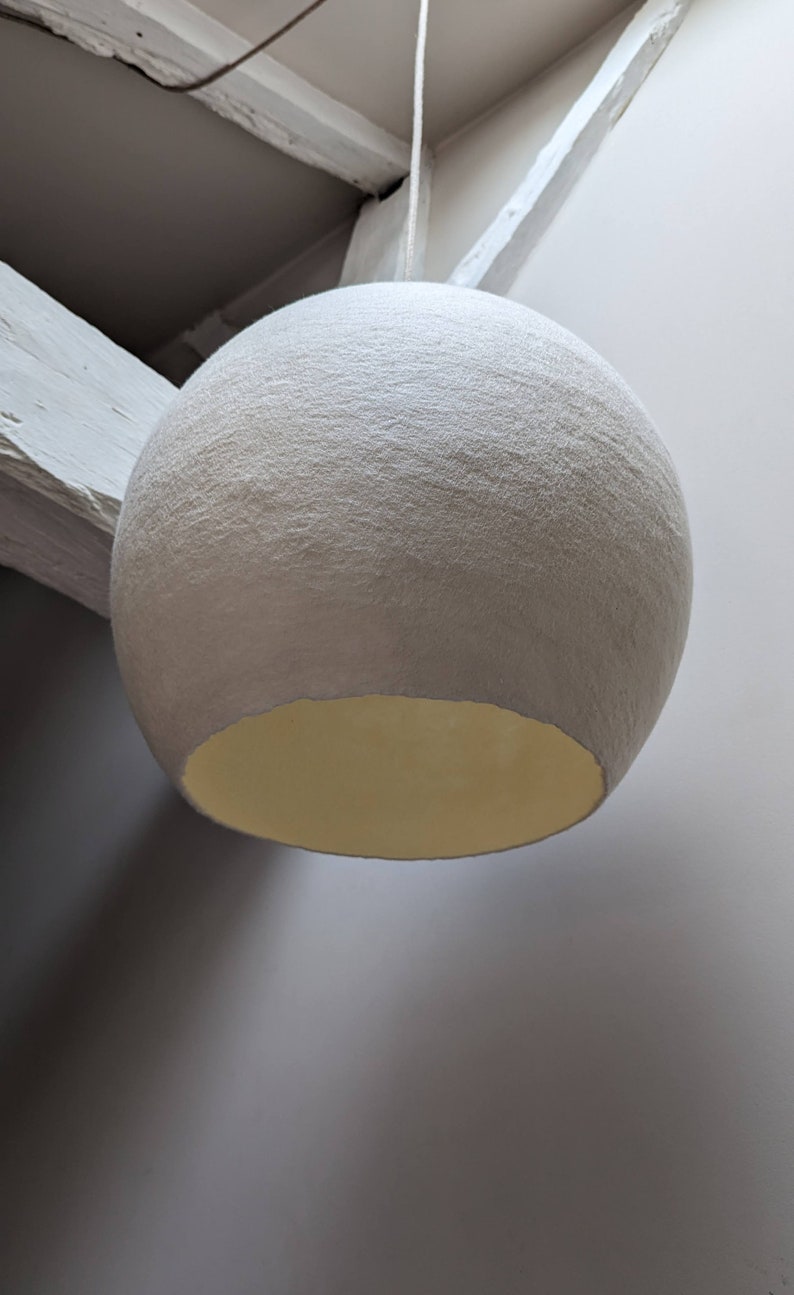 Lampe suspension COCON BULLE en laine feutrée image 5