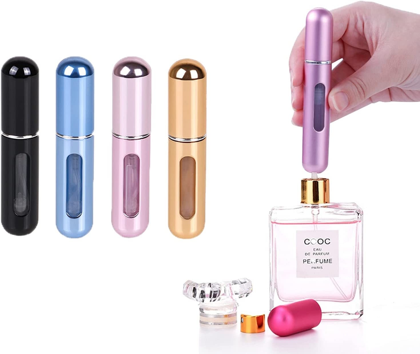 Mini Portable Travel Perfume Atomizer Small Bottle Disinfectant Spray  Refill `