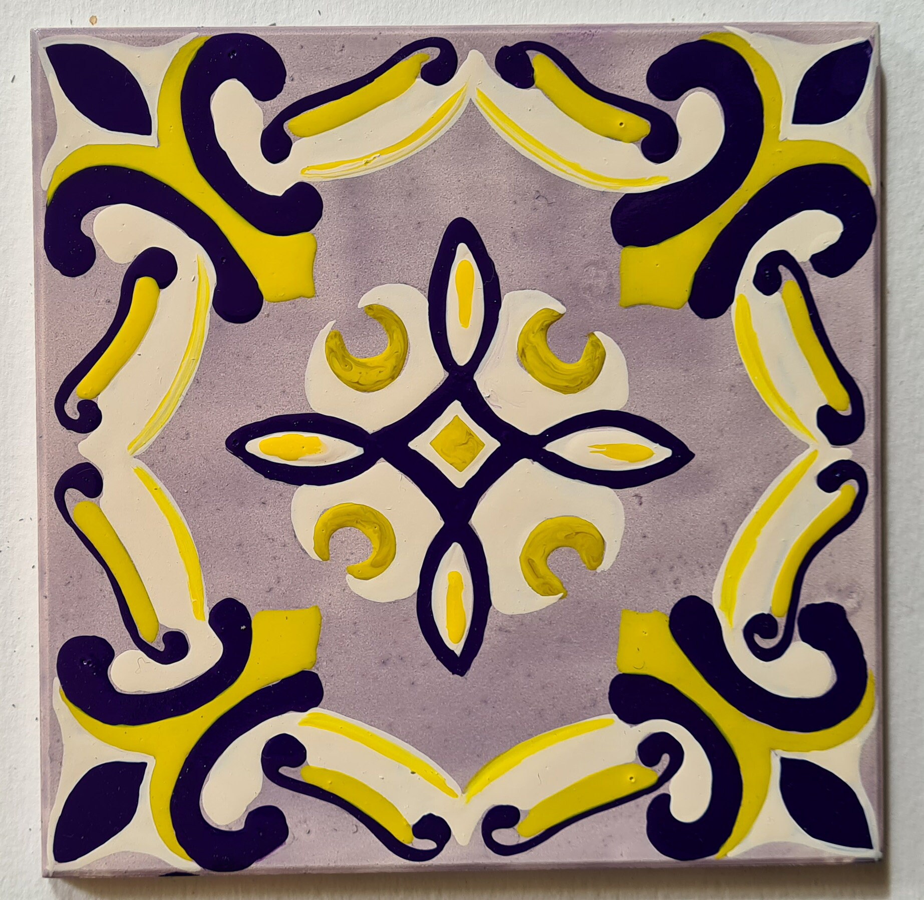 Carreau de Céramique Réalisé et Peint à La Main, Collection Orient