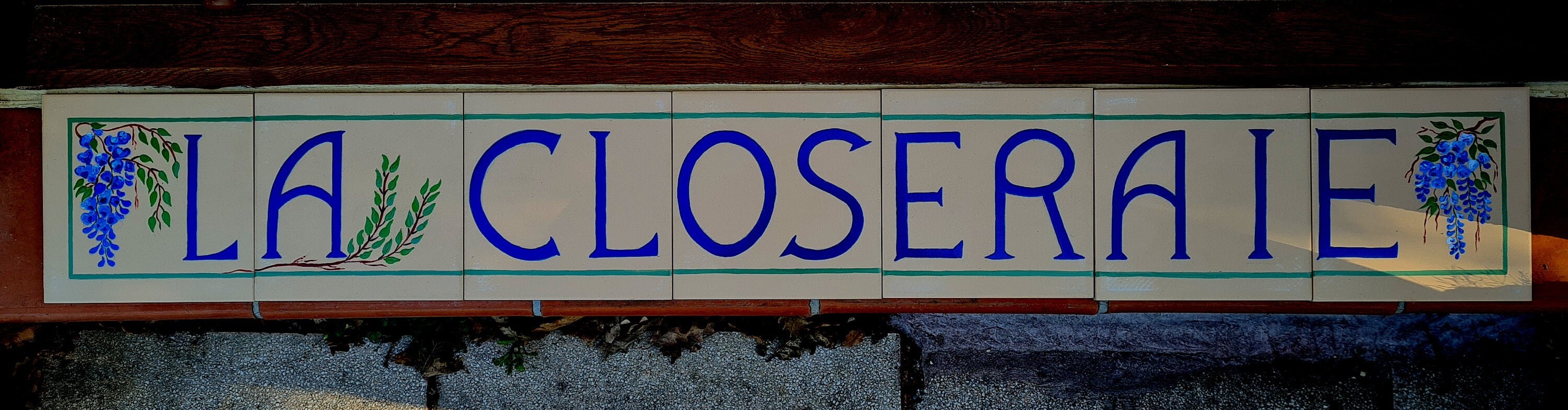 Frise Décorative Nom de Maison, Entièrement Réalisée et Peinte à La Main