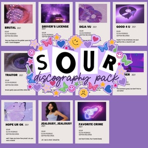 Sour Discography Pack//digital Download - Etsy