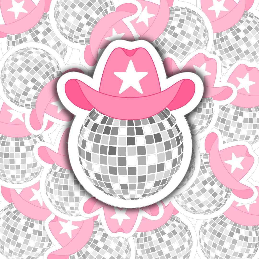 Disco Cowgirl Sticker 