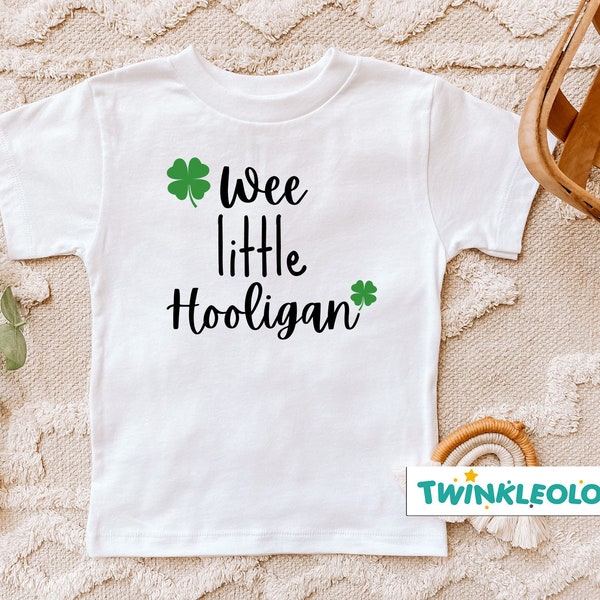 Wee Little Hooligan Baby Toddler Shirt, St. Patrick's Day Baby Clothes, Funny Irish Baby Onesie, Cute St. Patrick's Day Shirt, Toddler Shirt