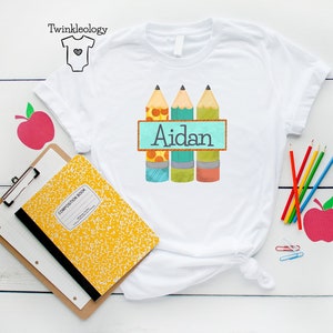 Personalized Back to School Kids Shirt - Back to School Name Toddler Shirt - Custom Boy Toddler Tee