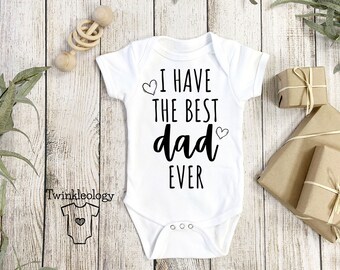 Daddy Baby Onesie®- Cute I Love My Dad Onesie®