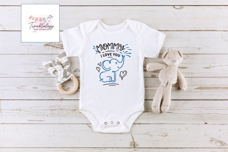 Mommy Baby Onesie® Cute I Love My Mommy Onesie® Cute Mommy Etsy