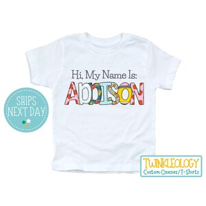 Personalized Back to School Kids Shirt - Cute Back to School Name Toddler Shirt - Personalized Custom Name Toddler Shirt - Custom Girl Shirt