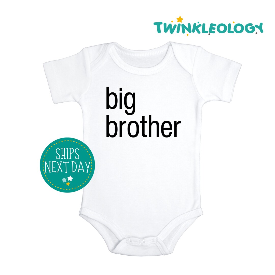 Big Brother Onesie Cute Big Brother Baby Onesie Big Etsy