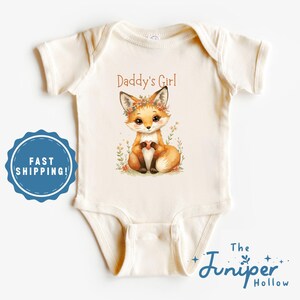 Daddy's Girl Fox Woodland Baby Onesie® | Father's Day Infant Bodysuit
