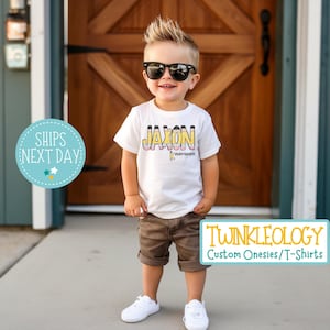 Personalized Back to School Kids Shirt - Cute Back to School Shirt - Boy Name Toddler Tee - Custom Name Pencil Shirt - 1st Day of School