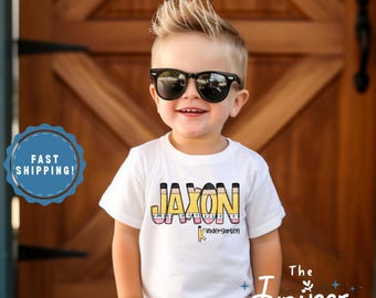 Personalized Kindergarten Shirt – Custom Name Back to School Tee – Cute First Day Toddler Outfit