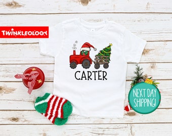 Personalized Christmas Kid Shirt - Cute Kid Name Toddler Shirt - Personalized Toddler Shirt