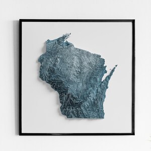 Wisconsin - Reliefkarte - schattiert - natürlich Topographisch