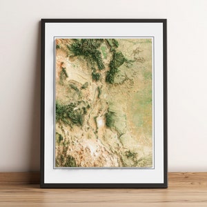 New Mexico, USA - Reliefkarte - Bilder