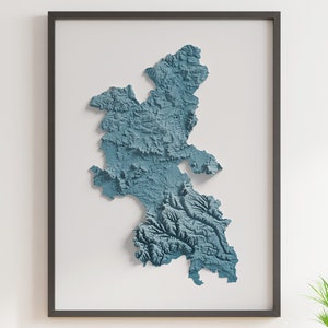 Buckinghamshire County, England - Schattierte Reliefkarte - natürliche Topographie