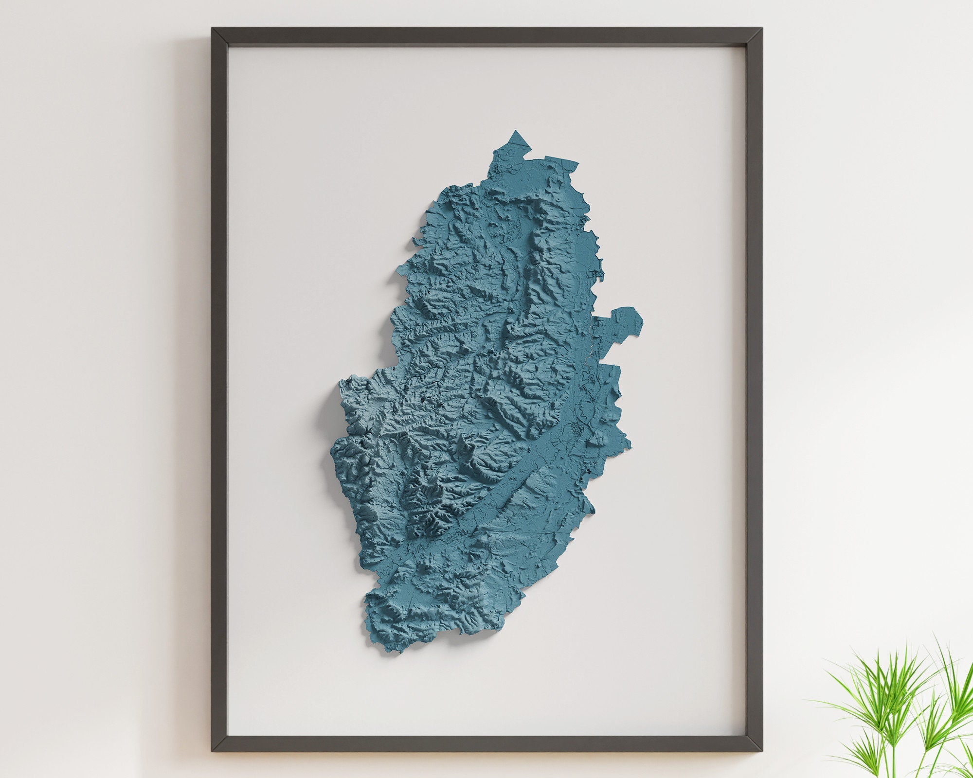 Nottinghamshire County, Engeland - gearceerde reliëfkaart - natuurlijke topografie