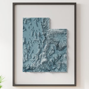 Utah - Reliefkarte - Reliefkarte - natürliche Topographie