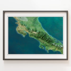 Costa Rica - Carte en relief ombragé - Images