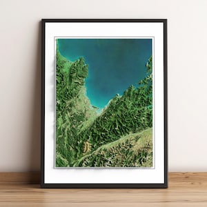 Nelson Tasman, Neuseeland - Reliefkarte