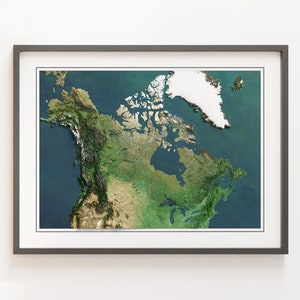 Canada - Carte en relief ombrée - Images