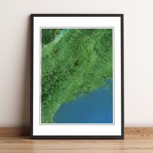 Maine, USA - Reliefkarte - Bilder