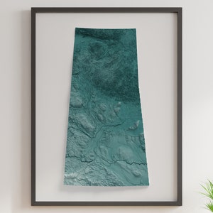 Saskatchewan - Carte du relief ombragé - Topographie naturelle