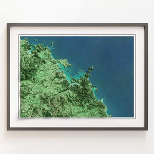 Bay of Islands, Neuseeland - Reliefkarte - Bilder