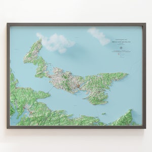 Prince Edward Island - Topographic Map - Shaded Relief Map