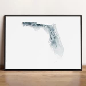 Florida - Shaded Reliefkarte - Natürliche Topographie