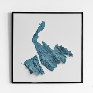 Merseyside County, England - Shaded Relief Map - Natural Topography
