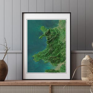 Pays de Galles - Carte en relief ombragé - Images