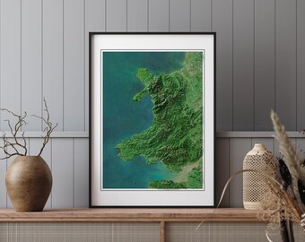 Pays de Galles - Carte en relief ombragé - Images