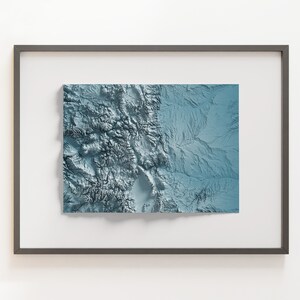 Colorado - Shaded Reliefkarte - Natürliche Topographie