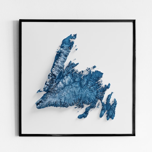 Map of Newfoundland - Etsy