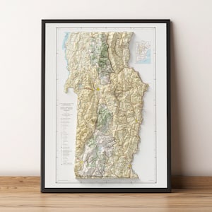 Green Mountain National Forest (Vermonts) Map - Topographische Karte