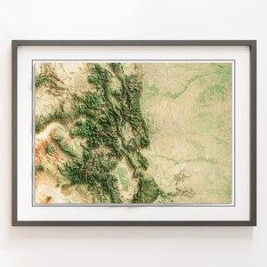 Colorado, USA - Reliefkarte - Bilder