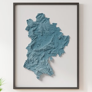 Bedfordshire County, England - Schattierte Reliefkarte - natürliche Topographie